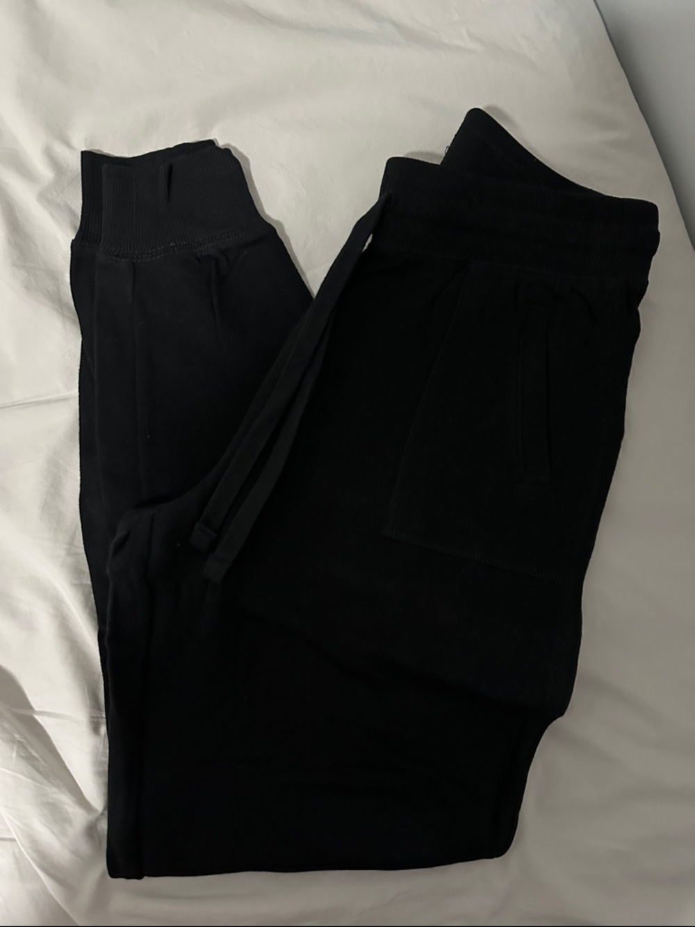 Old Navy Black Jogger Cuffed Sweatpants - Drawstring Waist